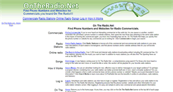 Desktop Screenshot of ontheradio.net